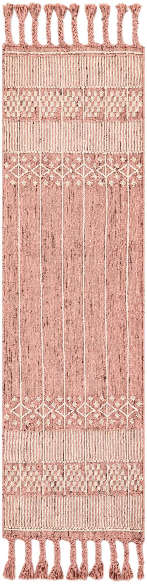 Sustainable Nomad Terrace Collection Area Rug - Reef Runner SOFT PINK lifestyle 43