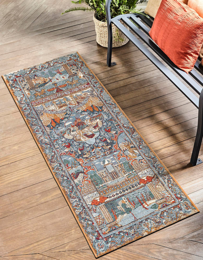 Patio Elegance Collection Area Rug - Oasis Runner Multi lifestyle 20