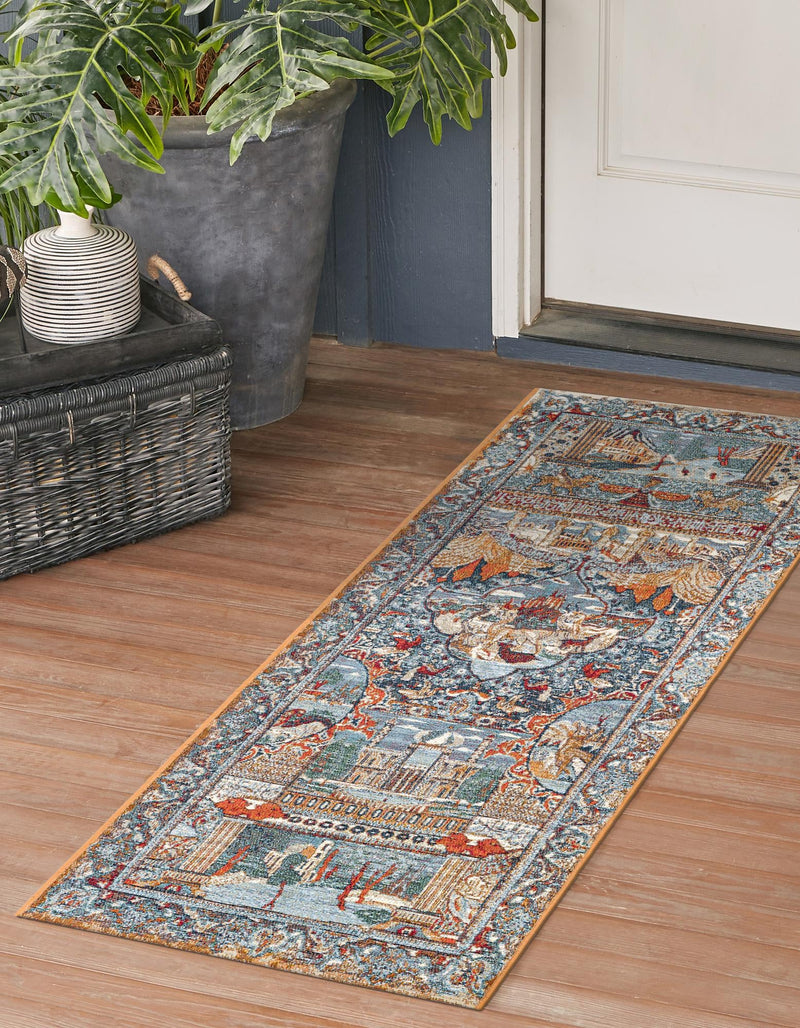 Patio Elegance Collection Area Rug - Oasis Runner Multi lifestyle 41