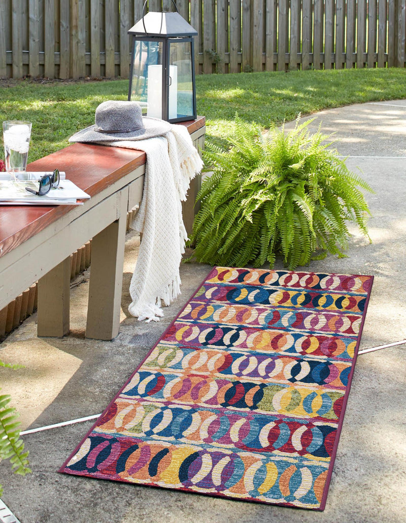 Urban Terrace Collection Area Rug - Boardwalk Runner Multi lifestyle 27