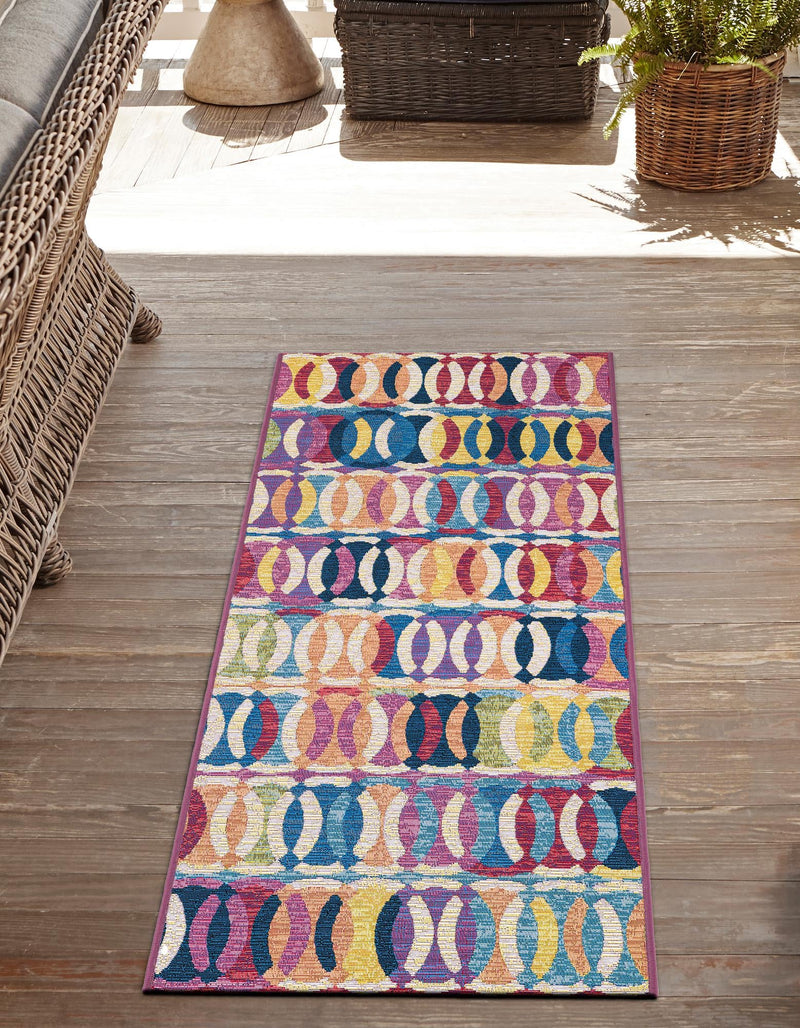 Urban Terrace Collection Area Rug - Boardwalk Runner Multi lifestyle 33