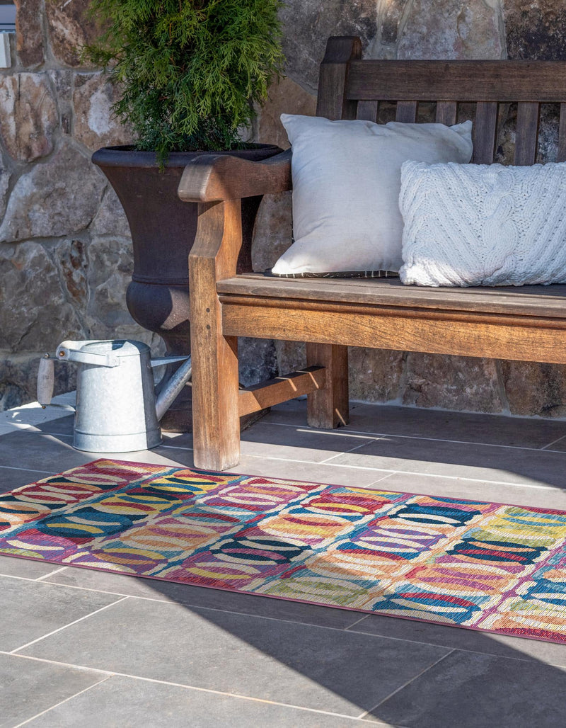 Urban Terrace Collection Area Rug - Boardwalk Runner Multi lifestyle 39