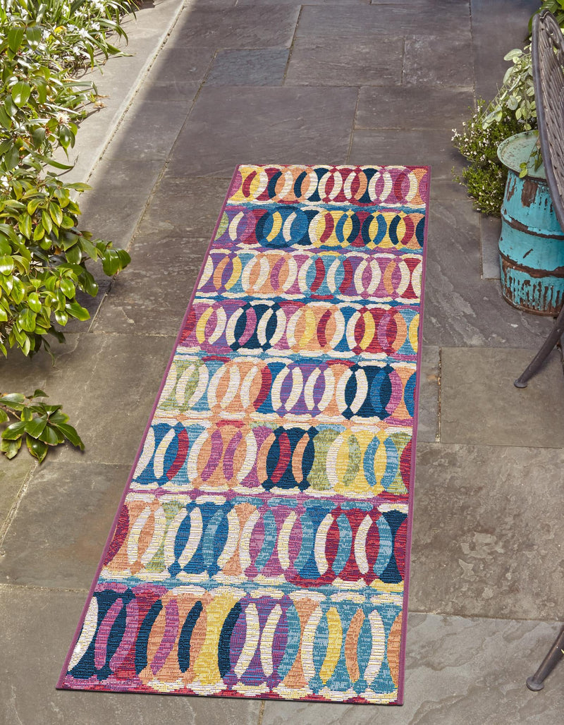 Urban Terrace Collection Area Rug - Boardwalk Runner Multi lifestyle 42