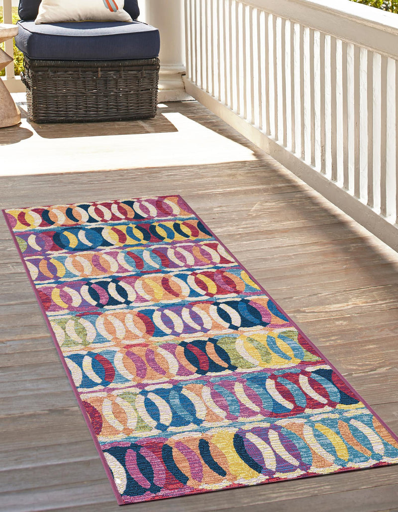 Urban Terrace Collection Area Rug - Boardwalk Runner Multi lifestyle 48