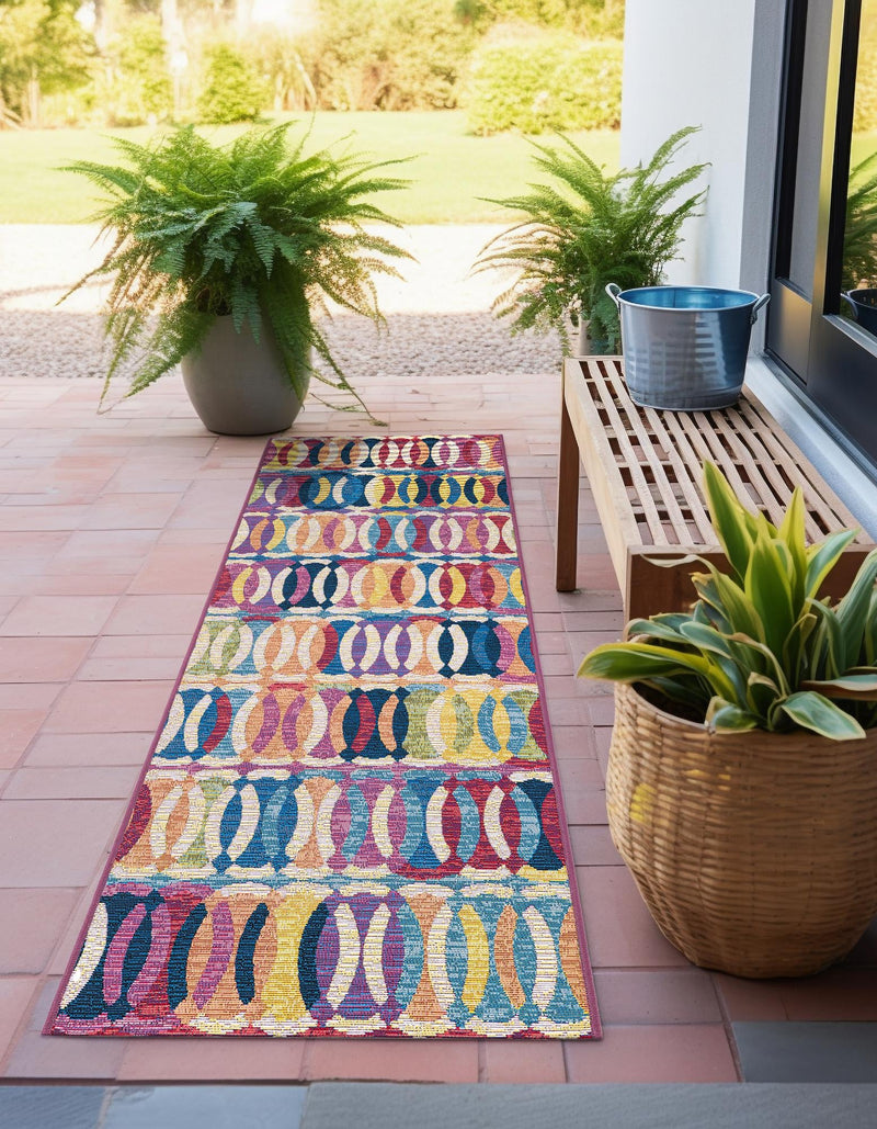 Urban Terrace Collection Area Rug - Boardwalk Runner Multi lifestyle 51