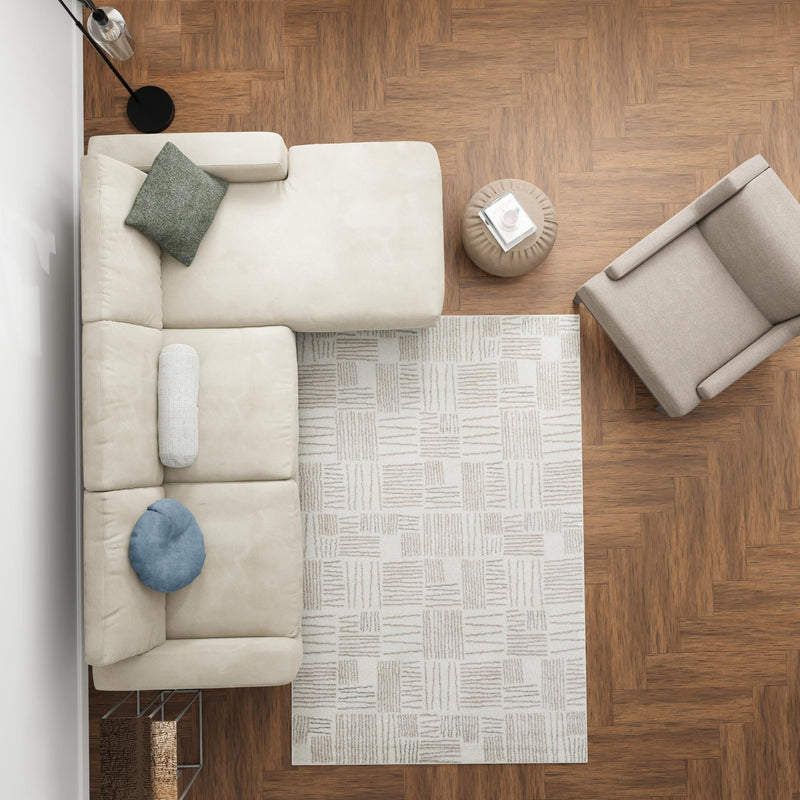 Charleston Elegance Collection Area Rug - Palmetto Rectangle Ivory lifestyle 18