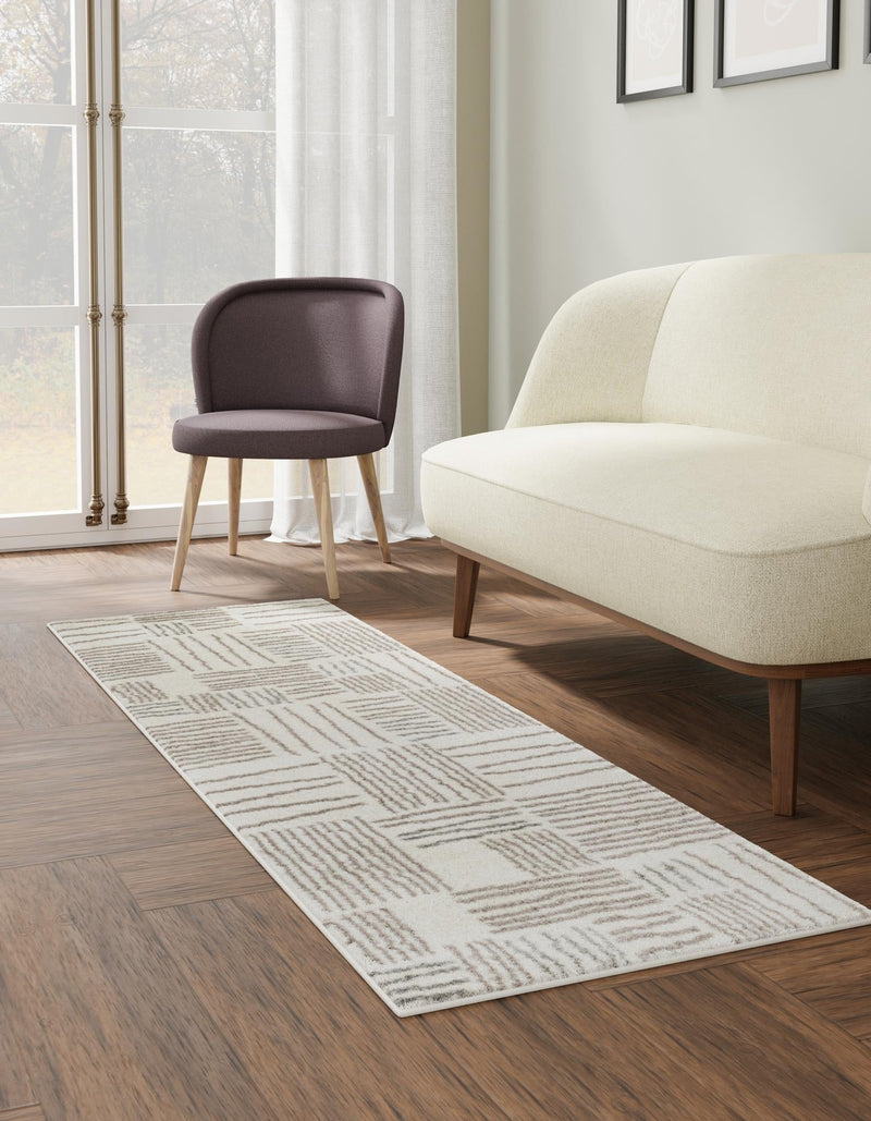 Charleston Elegance Collection Area Rug - Palmetto Runner Ivory lifestyle 2