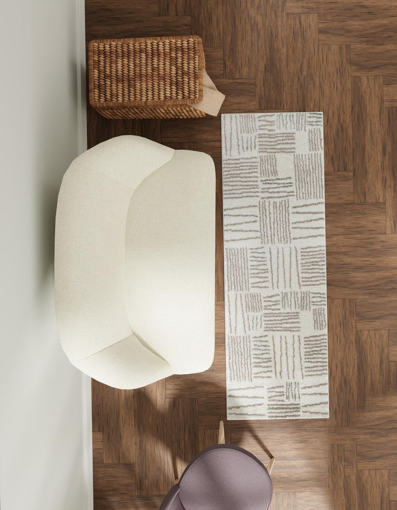 Charleston Elegance Collection Area Rug - Palmetto Runner Ivory lifestyle 4