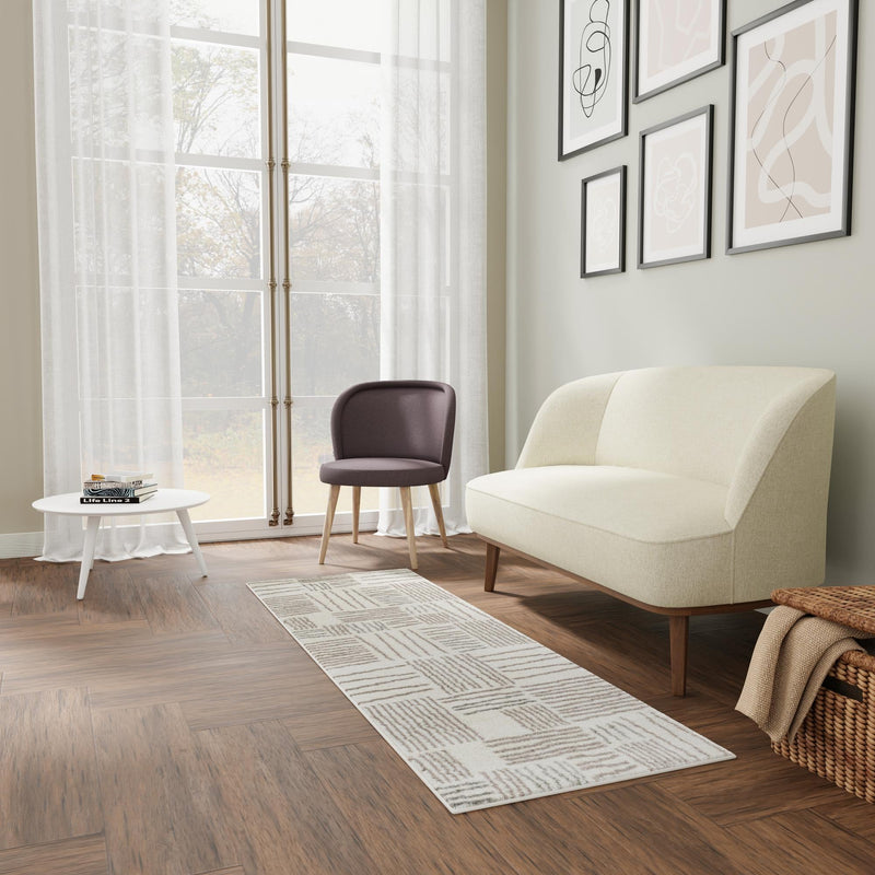 Charleston Elegance Collection Area Rug - Palmetto Runner Ivory lifestyle 16