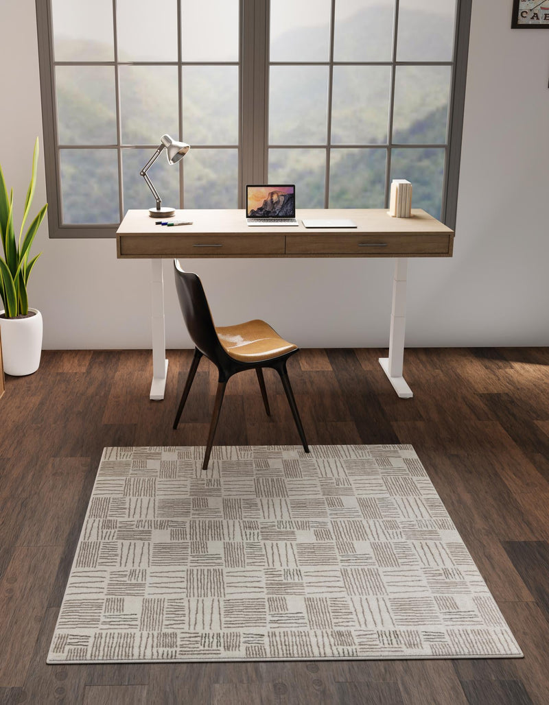 Charleston Elegance Collection Area Rug - Palmetto Square Ivory lifestyle 91