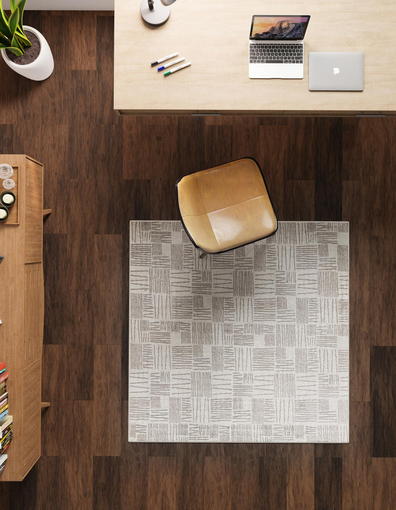 Charleston Elegance Collection Area Rug - Palmetto Square Ivory lifestyle 98