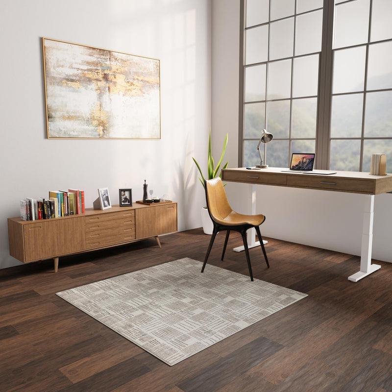 Charleston Elegance Collection Area Rug - Palmetto Square Ivory lifestyle 177