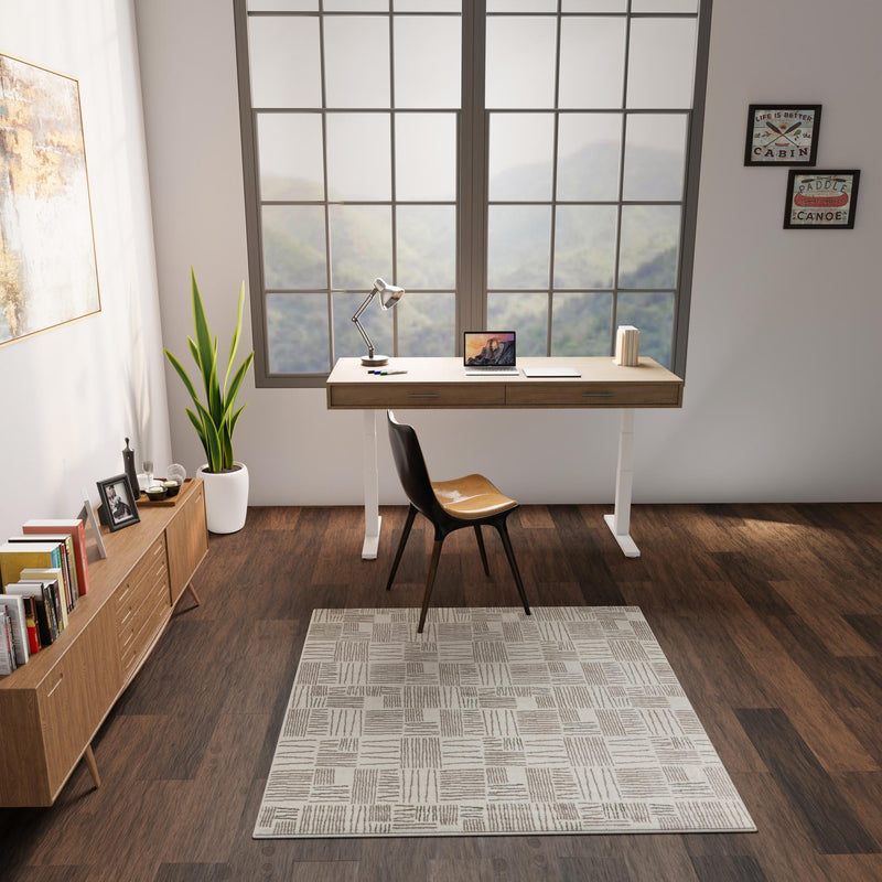 Charleston Elegance Collection Area Rug - Palmetto Square Ivory lifestyle 189