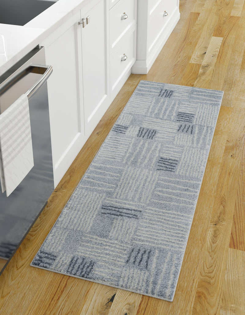 Charleston Elegance Collection Area Rug - Palmetto Runner Light Blue lifestyle 0
