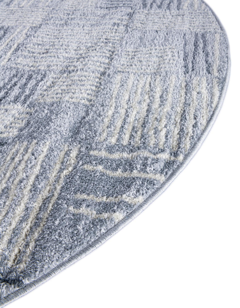 Charleston Elegance Collection Area Rug - Palmetto Round Light Blue lifestyle 6