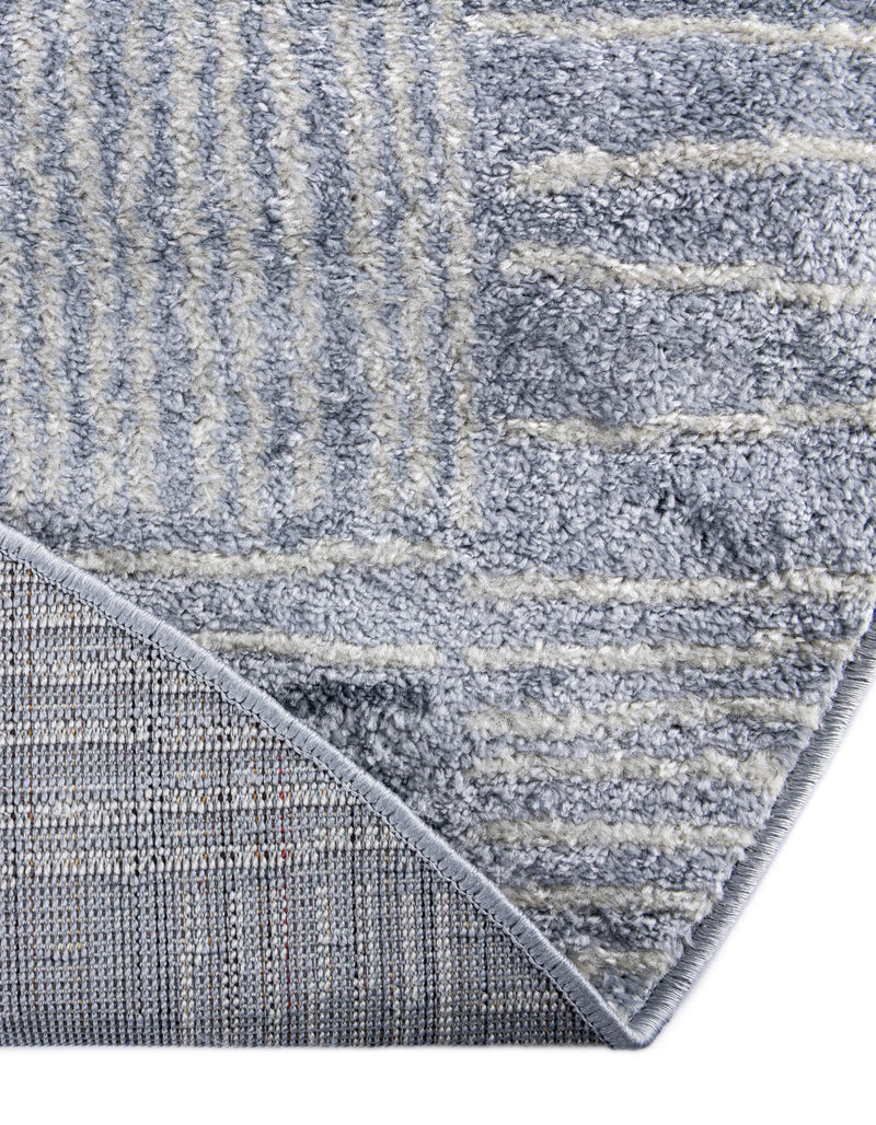 Charleston Elegance Collection Area Rug - Palmetto Round Light Blue lifestyle 8