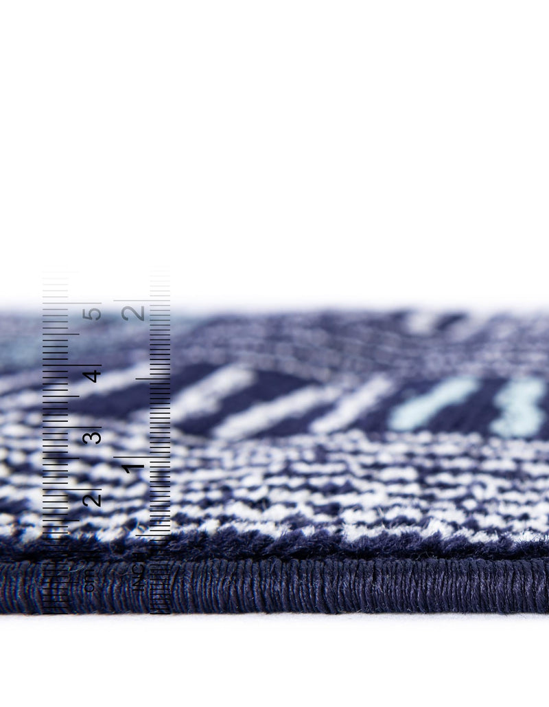 Charleston Elegance Collection Area Rug - Palmetto Runner Navy Blue lifestyle 5