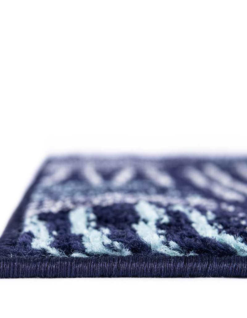 Charleston Elegance Collection Area Rug - Palmetto Runner Navy Blue lifestyle 7