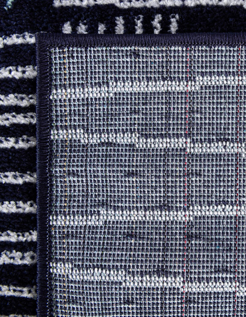 Charleston Elegance Collection Area Rug - Palmetto Runner Navy Blue lifestyle 9