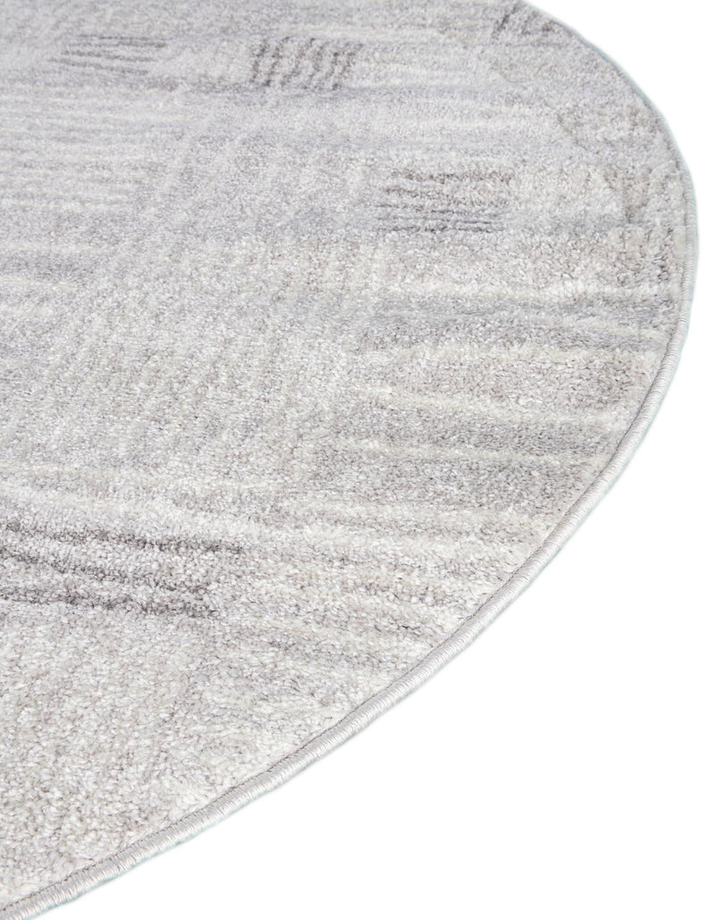 Charleston Elegance Collection Area Rug - Palmetto Round Gray lifestyle 6
