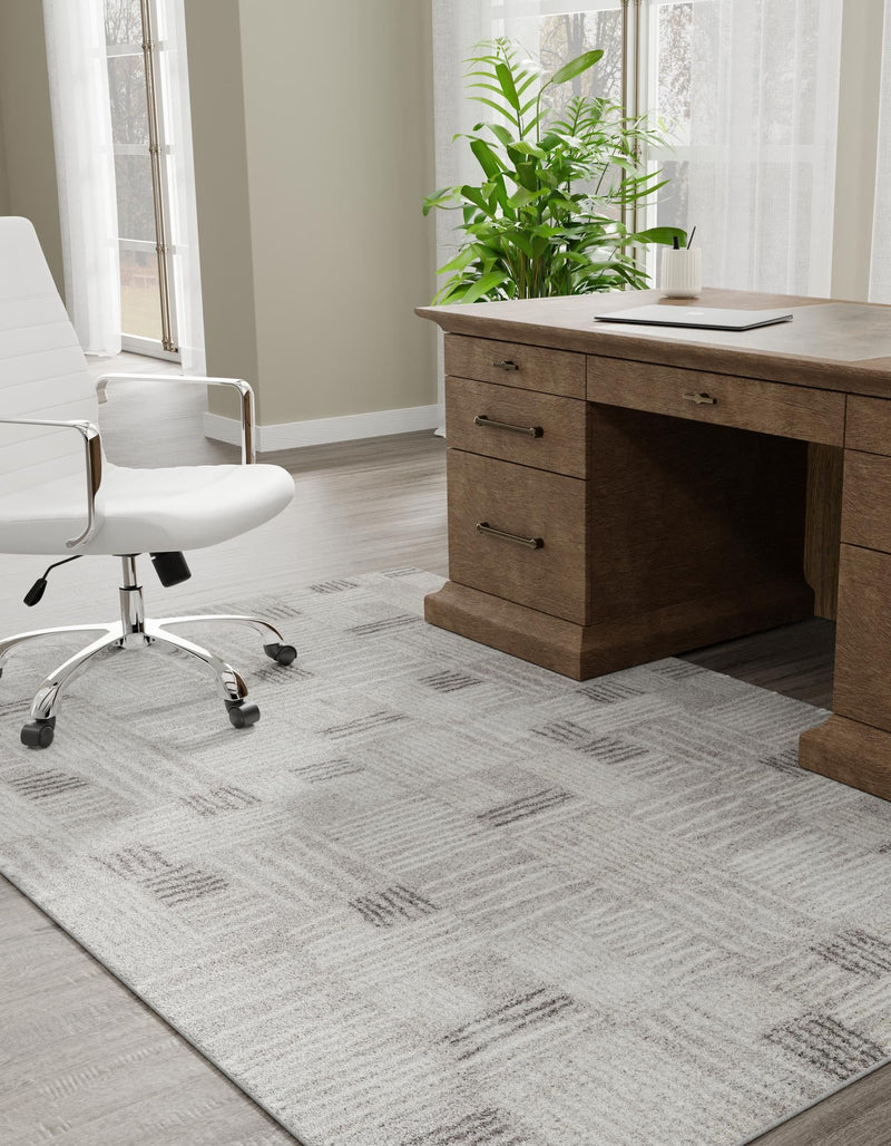 Charleston Elegance Collection Area Rug - Palmetto Rectangle Gray lifestyle 8