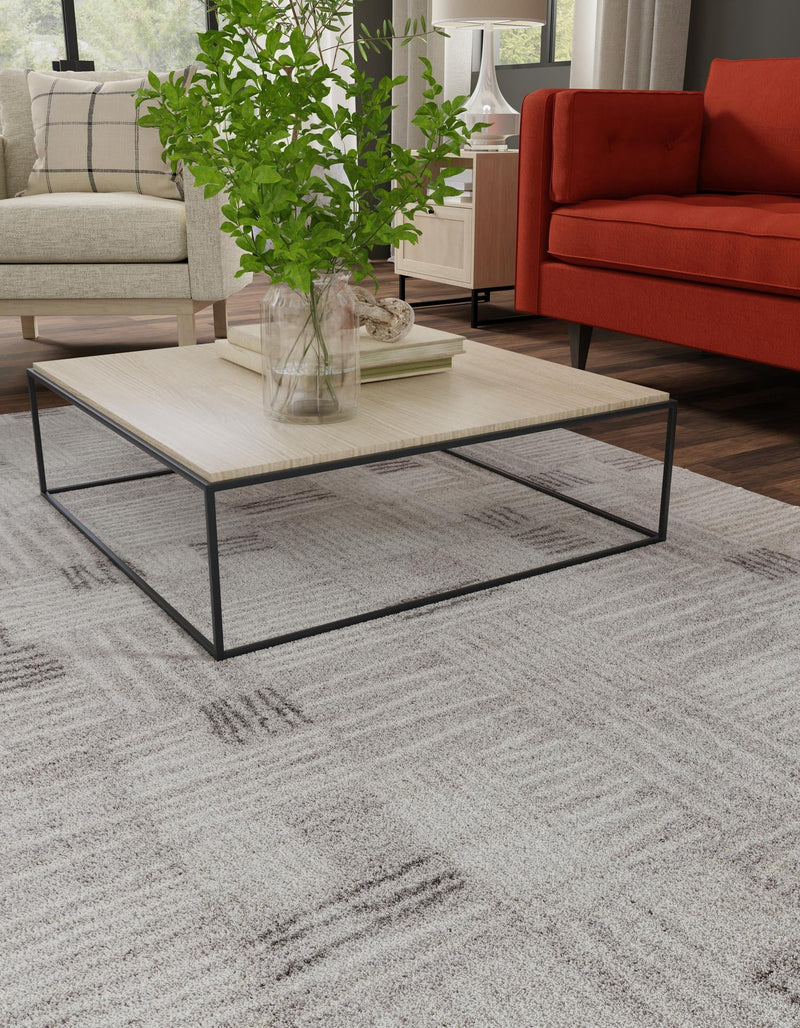 Charleston Elegance Collection Area Rug - Palmetto Rectangle Gray lifestyle 9
