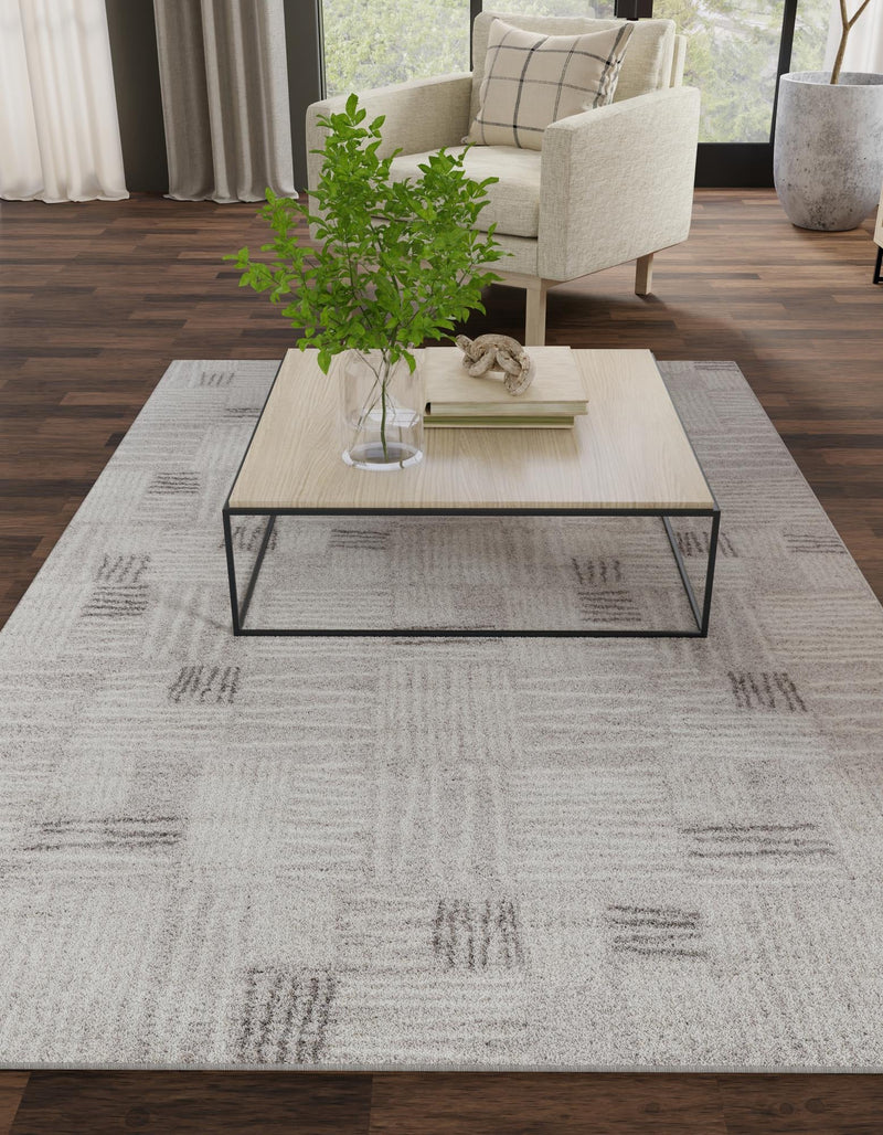 Charleston Elegance Collection Area Rug - Palmetto Rectangle Gray lifestyle 10