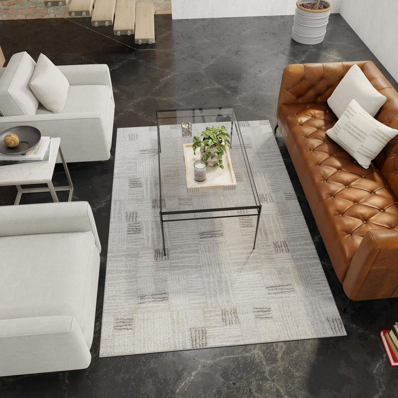 Charleston Elegance Collection Area Rug - Palmetto Rectangle Gray lifestyle 22