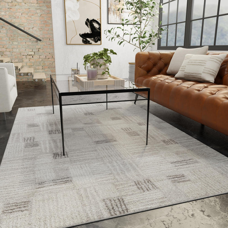 Charleston Elegance Collection Area Rug - Palmetto Rectangle Gray lifestyle 23