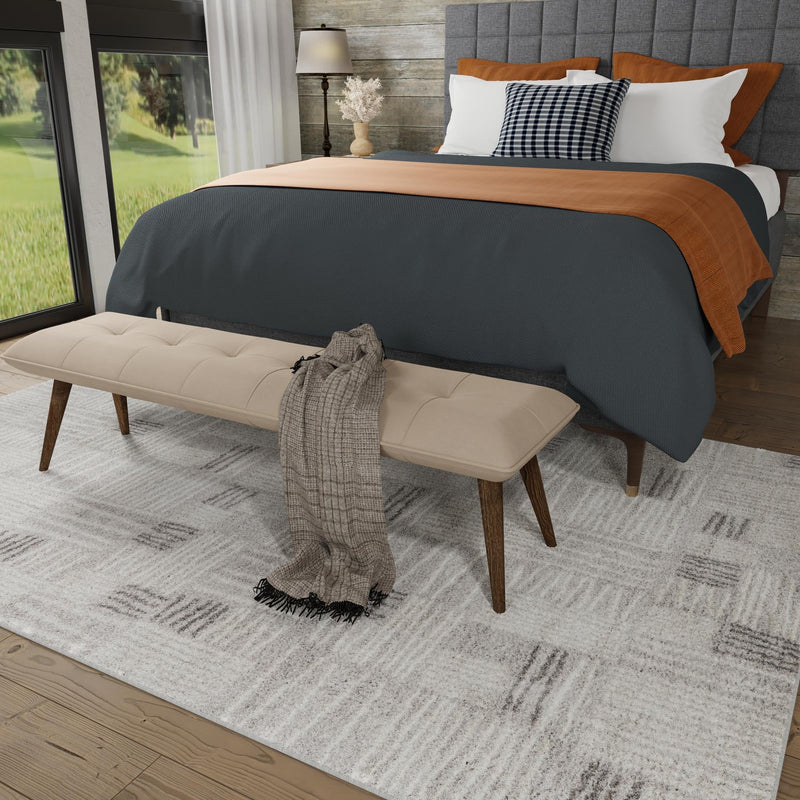 Charleston Elegance Collection Area Rug - Palmetto Rectangle Gray lifestyle 24