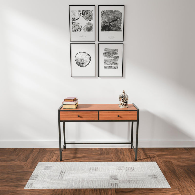 Charleston Elegance Collection Area Rug - Palmetto Runner Gray lifestyle 190