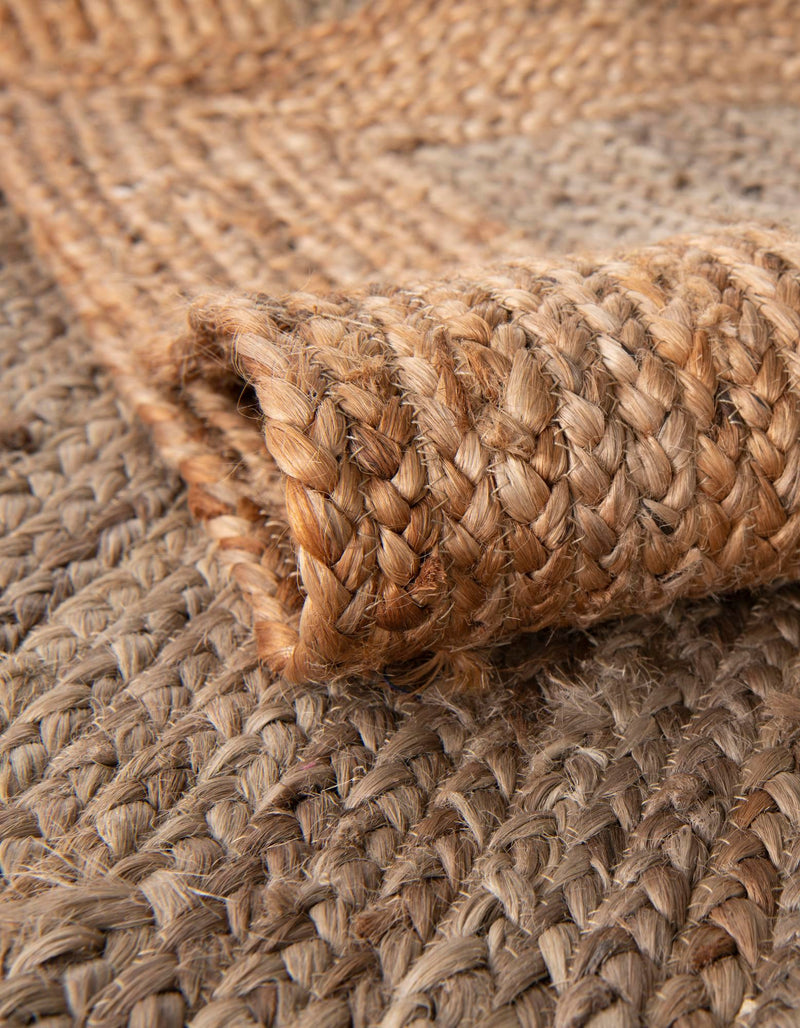 Woven Seaside Jute Collection Area Rug - Nantucket Rectangle Gray Brown lifestyle 76