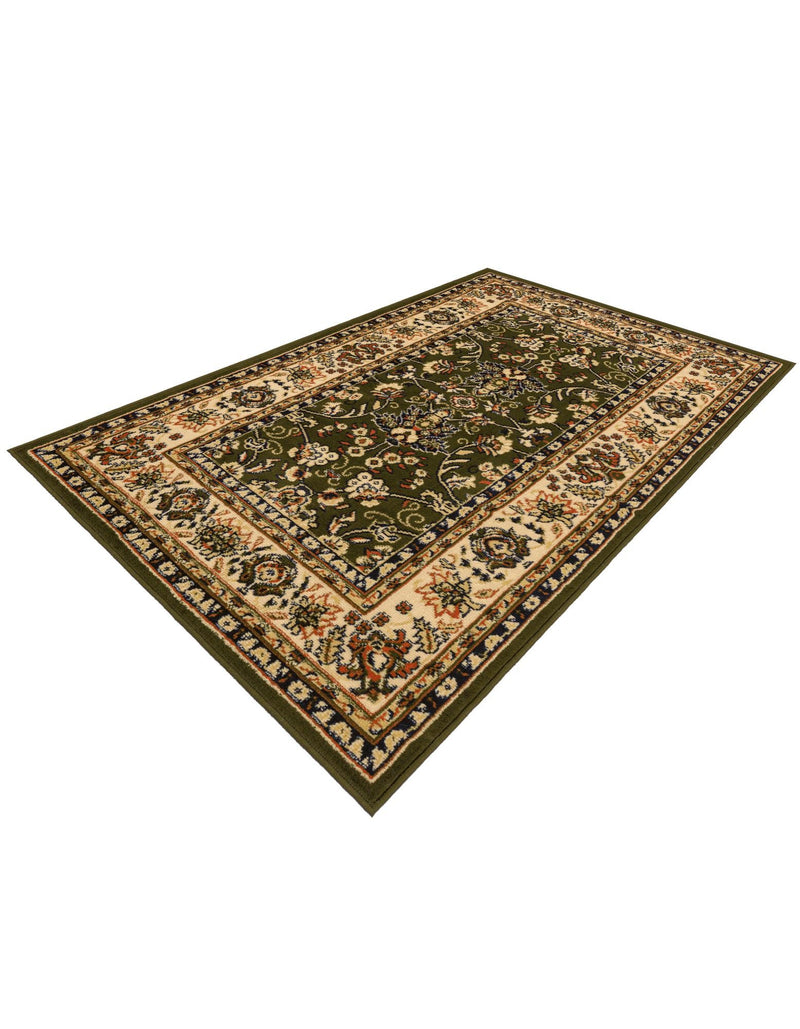 Isfahan Elegance Collection Area Rug - Naghsh-e Jahan (Green) Rectangle Green lifestyle 24