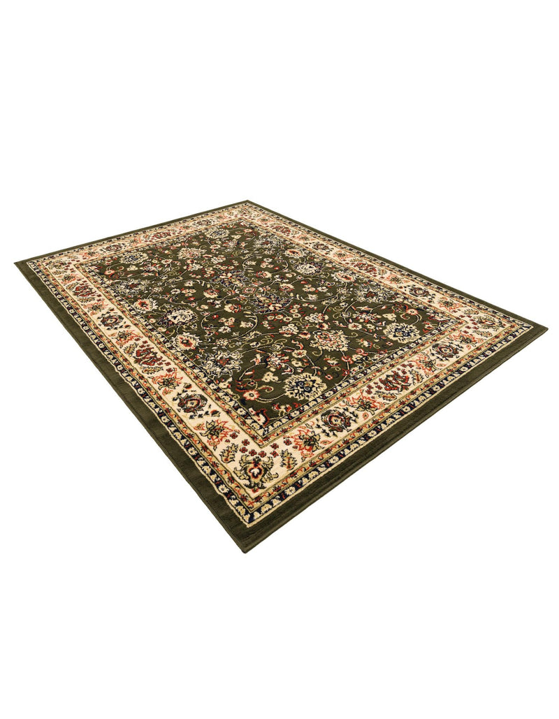 Isfahan Elegance Collection Area Rug - Naghsh-e Jahan (Green) Rectangle Green lifestyle 25