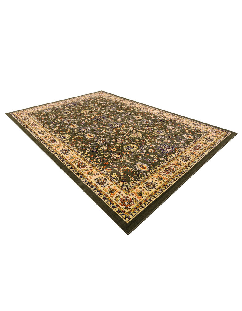 Isfahan Elegance Collection Area Rug - Naghsh-e Jahan (Green) Rectangle Green lifestyle 27