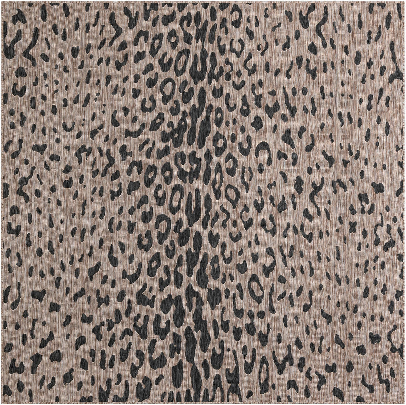 Jungle Expedition Collection Area Rug - Serengeti Square Natural Main