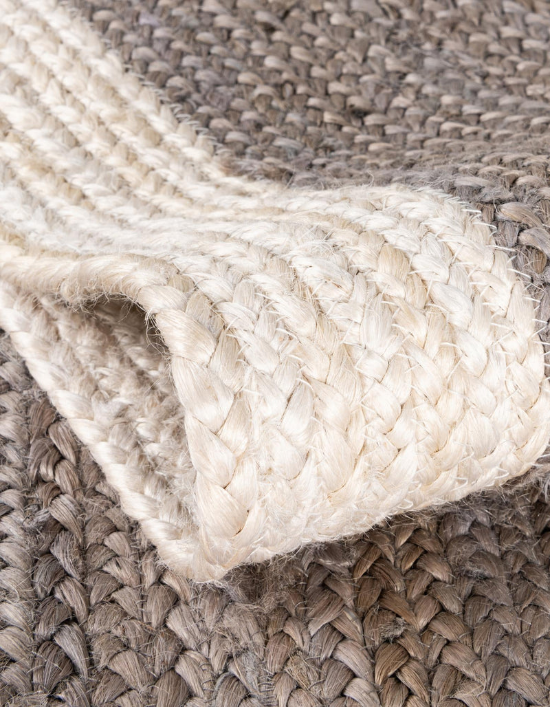Woven Seaside Jute Collection Area Rug - Nantucket Rectangle Gray and White lifestyle 77