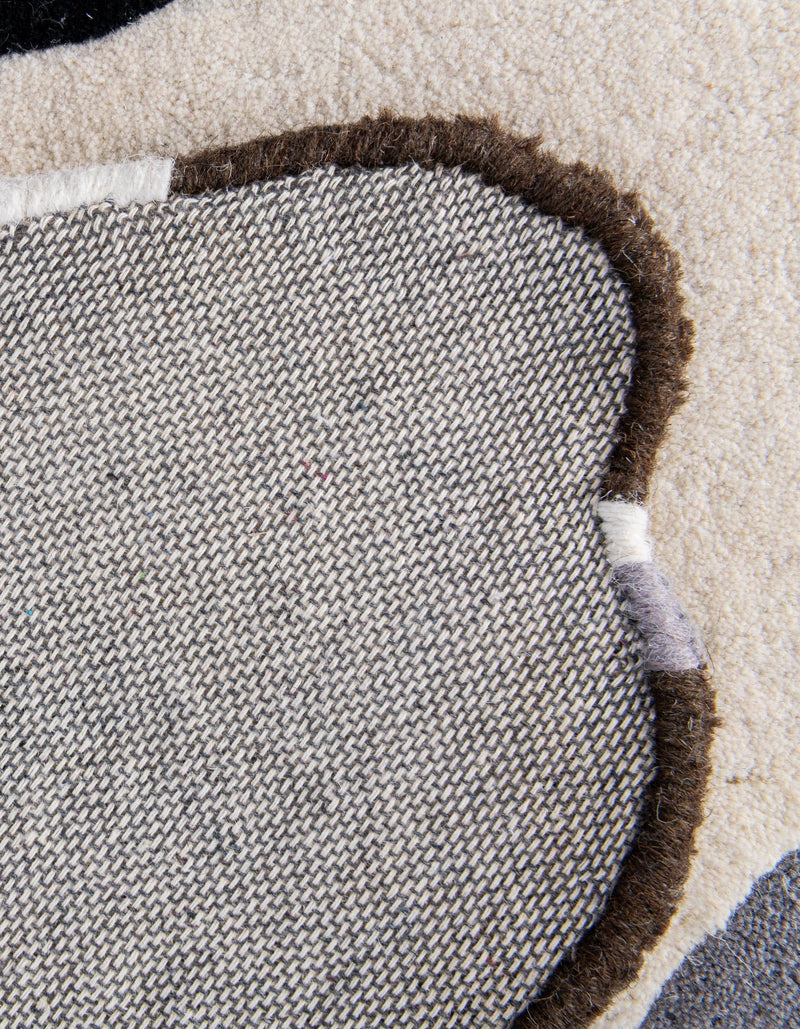 Whimsy Wonders Wool Collection Area Rug - Marsh Rectangle White and Black lifestyle 16