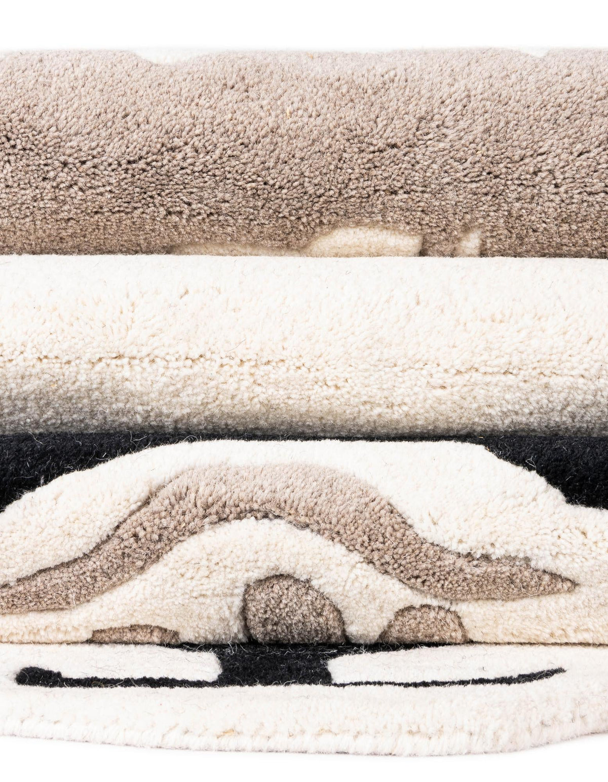 Whimsy Wonders Wool Collection Area Rug - Mesa Rectangle Black and Gray lifestyle 21