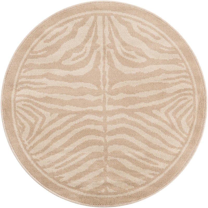 Savannah Sojourn Collection Area Rug - Kalahari Round Beige and Ivory lifestyle 43