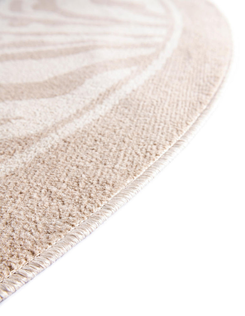 Savannah Sojourn Collection Area Rug - Kalahari Round Beige and Ivory lifestyle 92