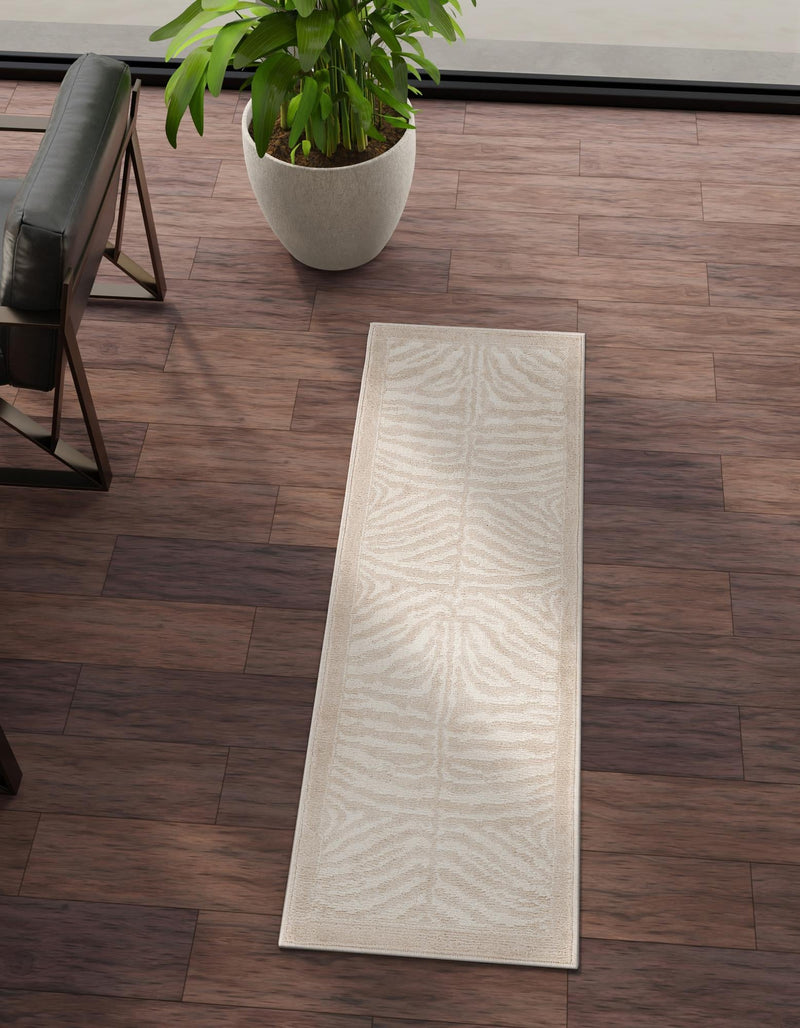Savannah Sojourn Collection Area Rug - Kalahari Runner Beige and Ivory lifestyle 47