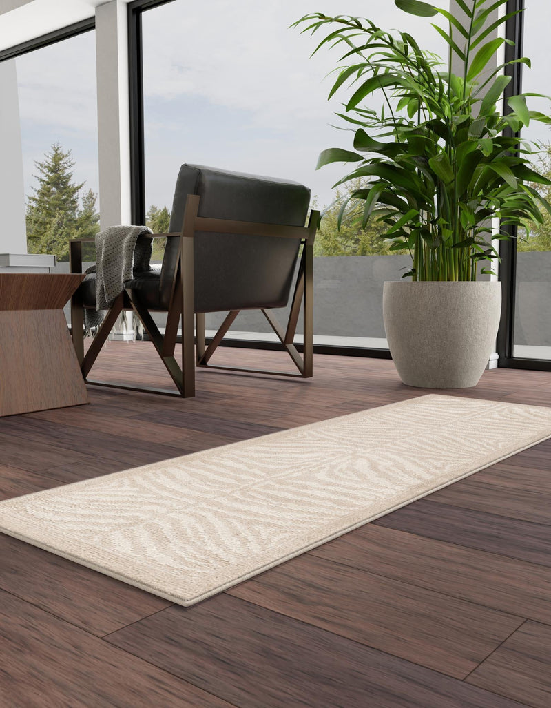 Savannah Sojourn Collection Area Rug - Kalahari Runner Beige and Ivory lifestyle 52