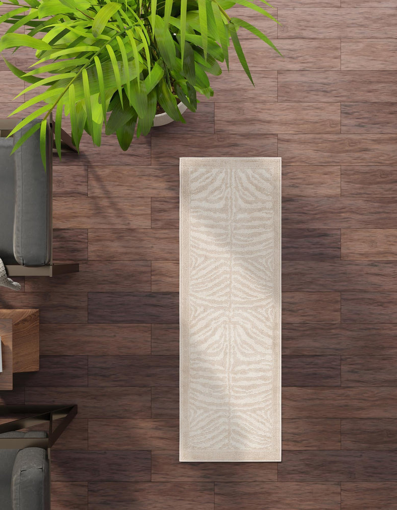 Savannah Sojourn Collection Area Rug - Kalahari Runner Beige and Ivory lifestyle 130