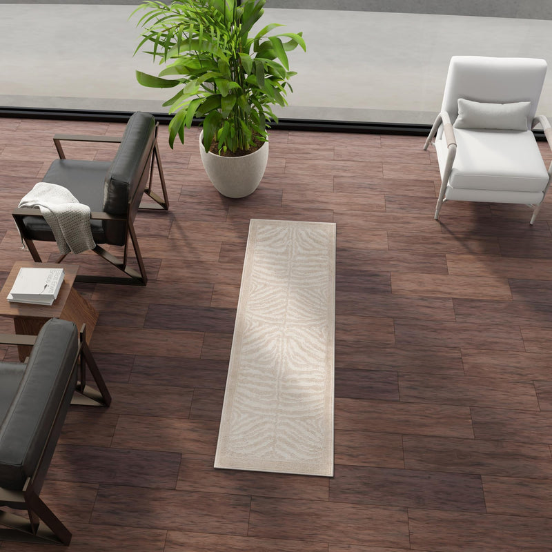 Savannah Sojourn Collection Area Rug - Kalahari Runner Beige and Ivory lifestyle 133
