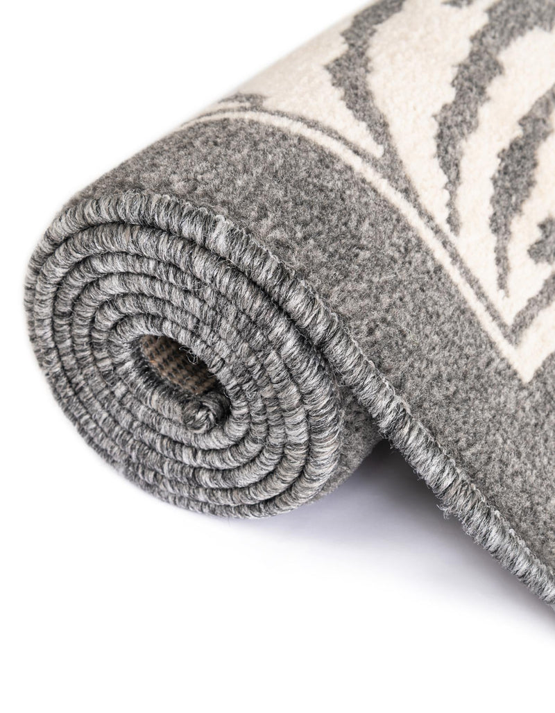 Savannah Sojourn Collection Area Rug - Kalahari Rectangle Gray and Ivory lifestyle 23