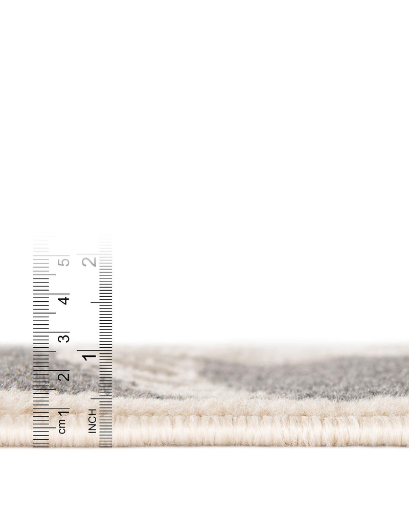 Savannah Sojourn Collection Area Rug - Masai Rectangle Gray and Ivory lifestyle 5
