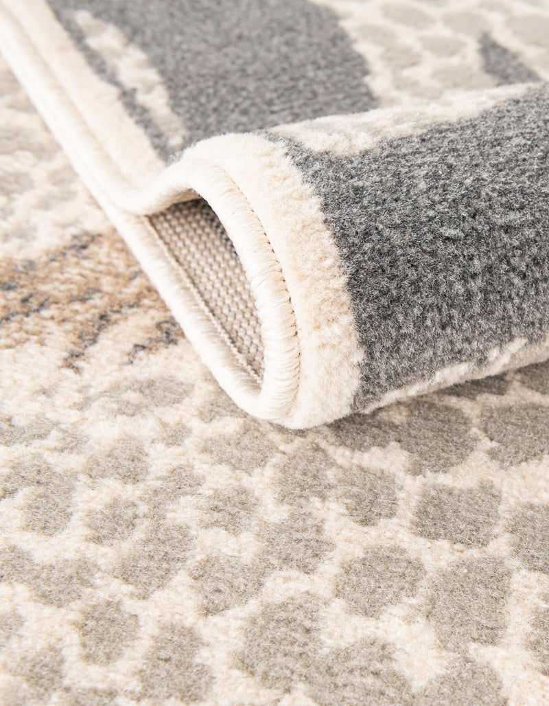Savannah Sojourn Collection Area Rug - Masai Rectangle Gray and Ivory lifestyle 6