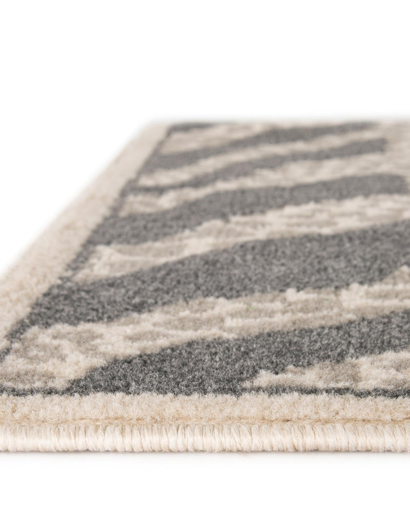 Savannah Sojourn Collection Area Rug - Masai Rectangle Gray and Ivory lifestyle 7