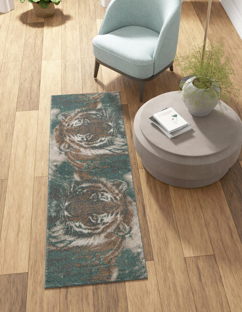 Savannah Sojourn Collection Area Rug - Okavango Runner Multi lifestyle 22